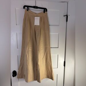 Wide leg linen trousers - new with tags
